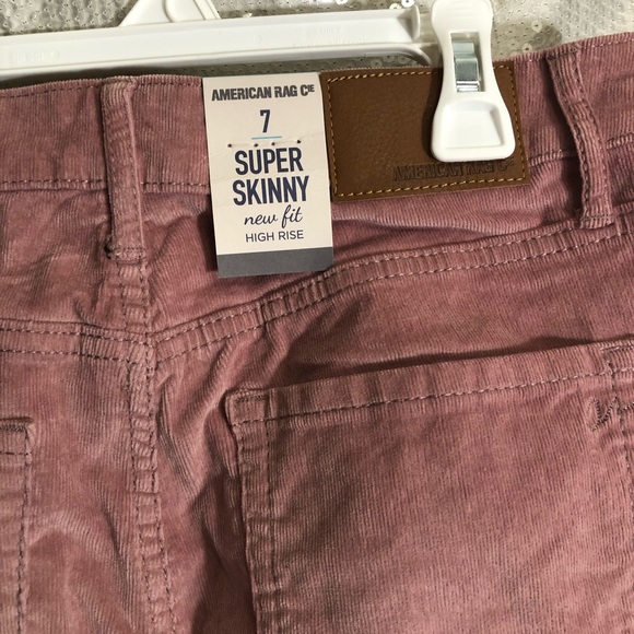 NWT Corduroy pants in a blush color by American Rag Cie size 7. - Picture 7 of 10